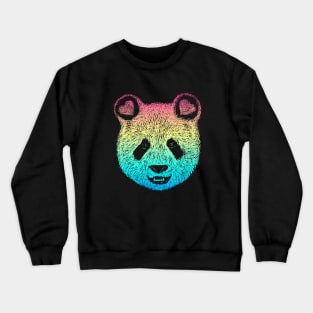 Rainbow Panda Crewneck Sweatshirt